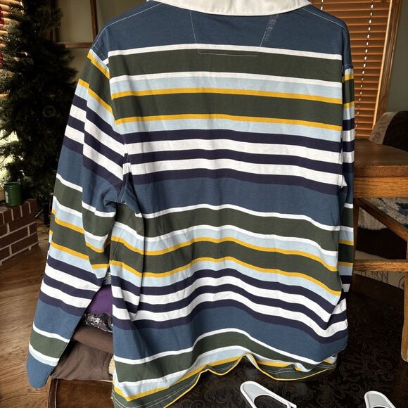 Club Room Vintage Polo Shirt Men's XL Blue Green + Long Sleeve - Picture 6 of 7